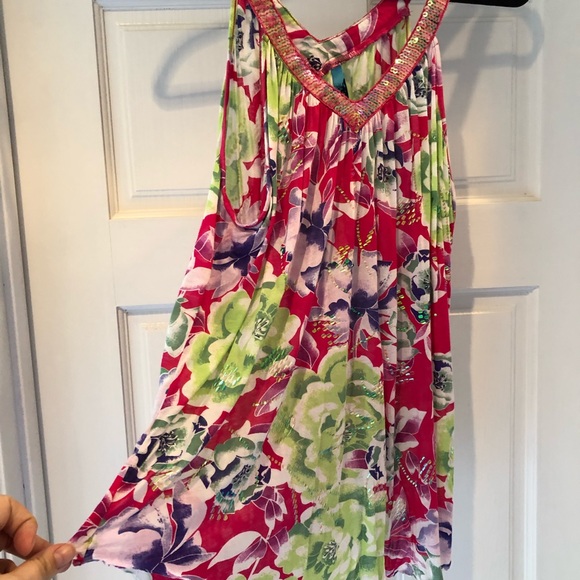 Free People sequin floral top - Picture 4 of 5